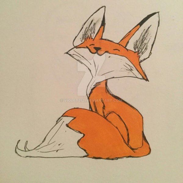 Картинки лисы для срисовки