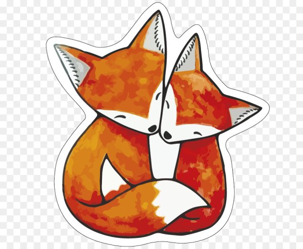 Лисенок рисунок