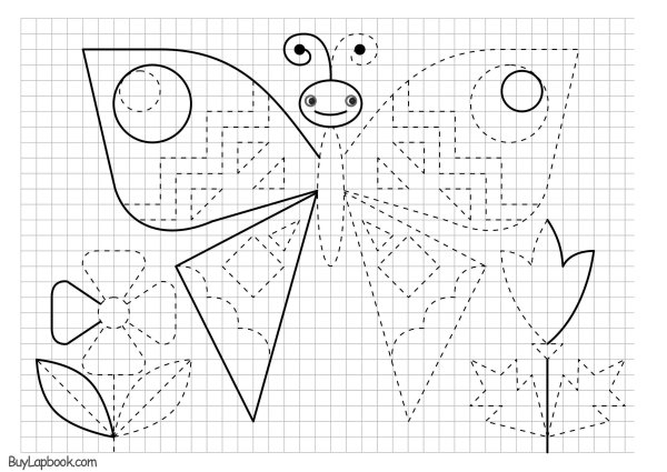 Обведи по точкам животные