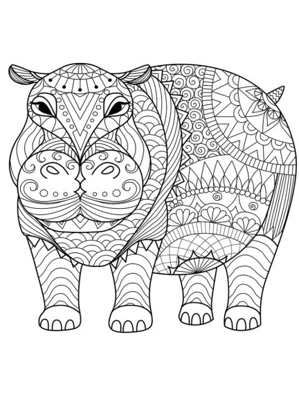 Сложные раскраски для детей