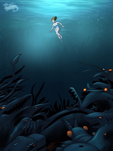 Глубина океана страшная