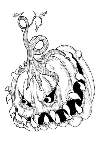 Страшные раскраски