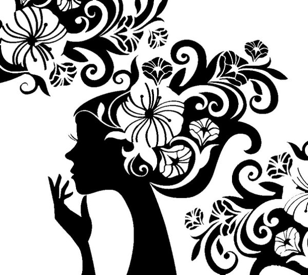 Монохромный силуэт