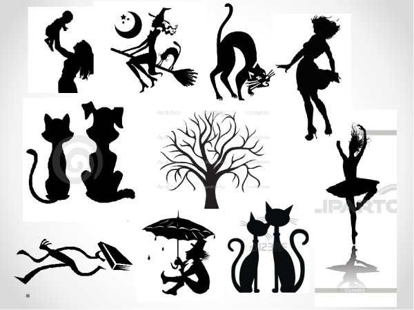 Силуэт в графике