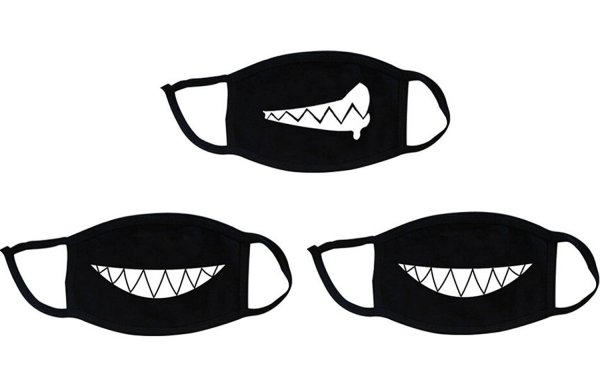 Разрисованные маски от гриппа