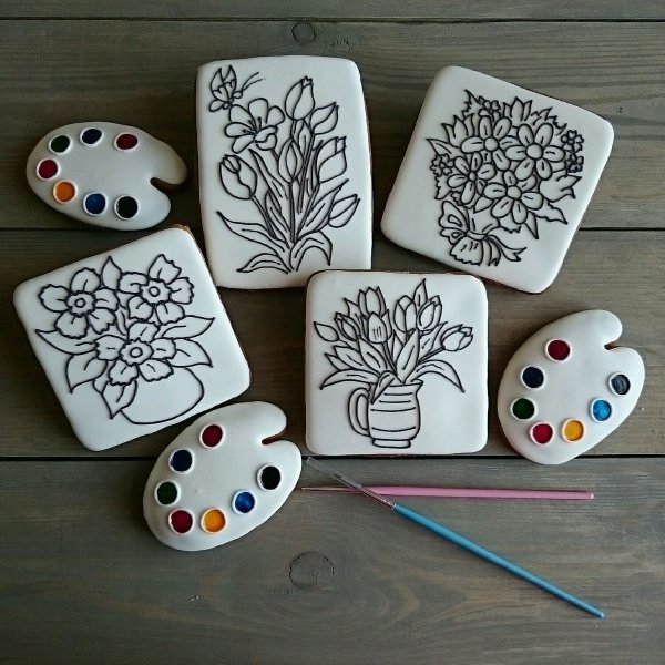 Пряник раскраска