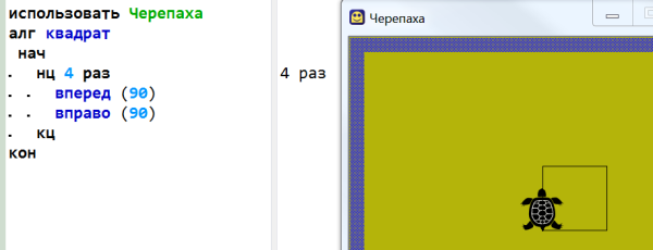 Кумир чертежник цикл
