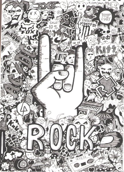 Рисунки в стиле панк рок