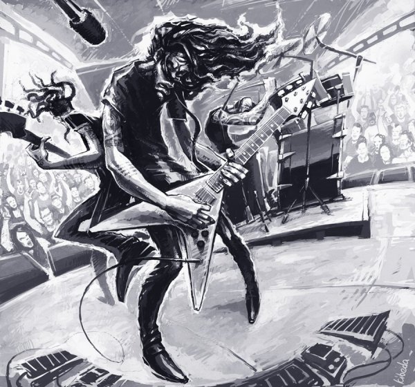 Рок иллюстрации