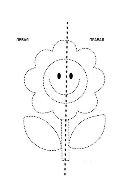 Рисование двумя руками для дошкольников