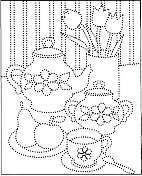 Рисование по точкам для дошкольников