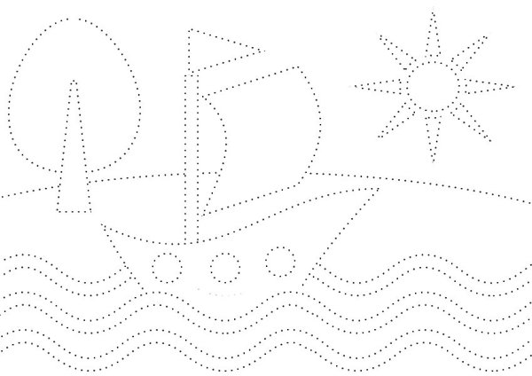 Обвести по контуру для детей 5 лет