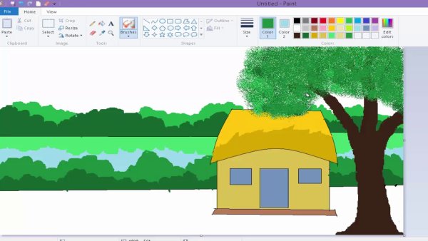 Рисунки в редакторе Paint