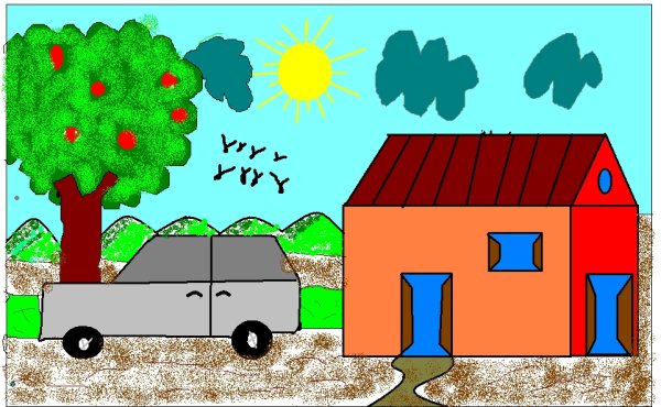 Рисунки в паинте сложные