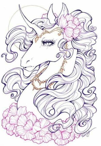 Единорог рисунок