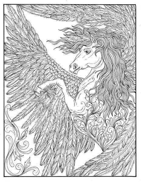 Радужный Единорог с крыльями