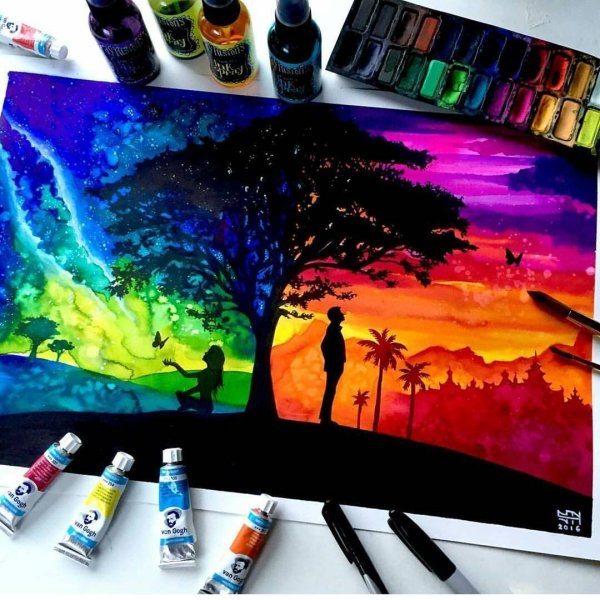 Идеи для рисунков красками