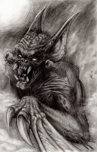 Демонические чудовища тату