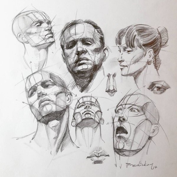 Портрет человека в ракурсе