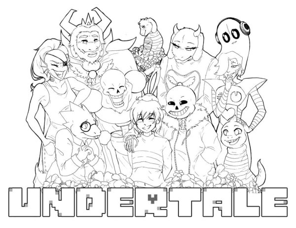 Санс для срисовки карандашом