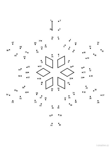 Рисование по точкам новый год