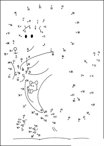 Соединение по точкам для детей