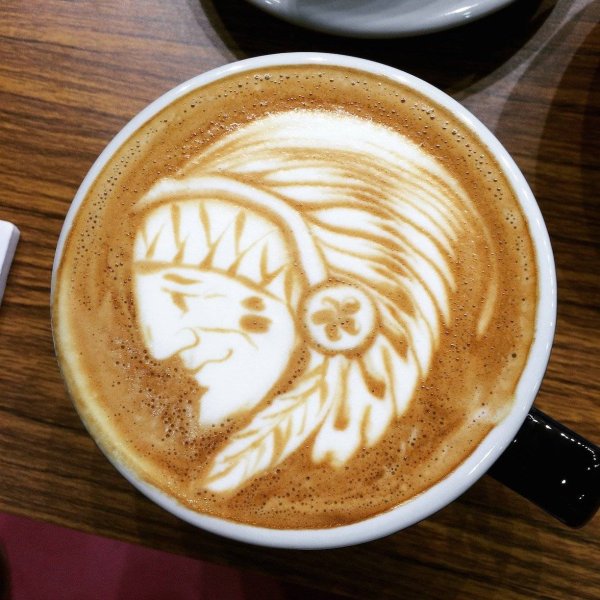 Рисунки на латте