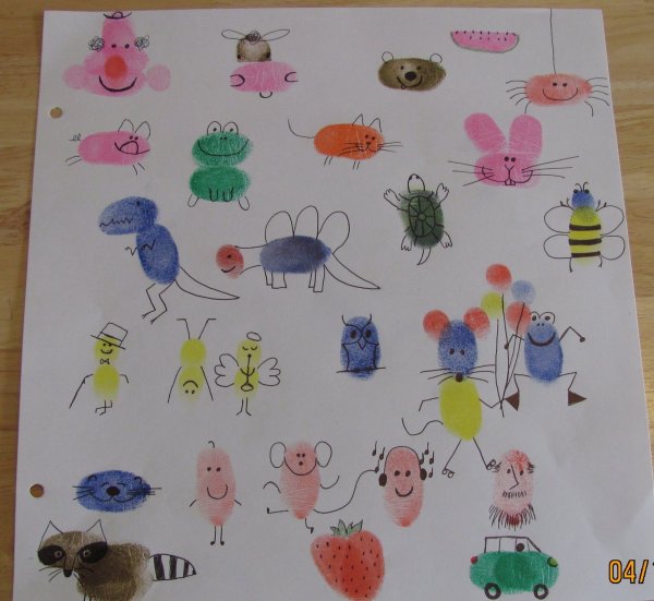 Рисуем отпечатками пальцев