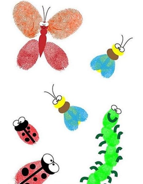 Рисование отпечатками пальцев