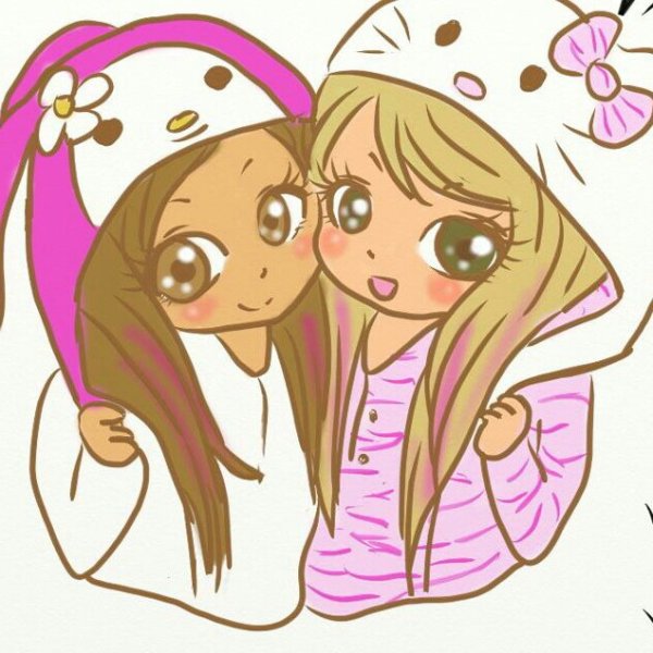 Подруги рисунок