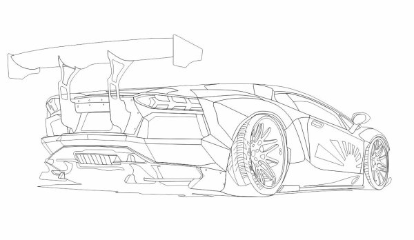 Раскраска Lamborghini Centenario
