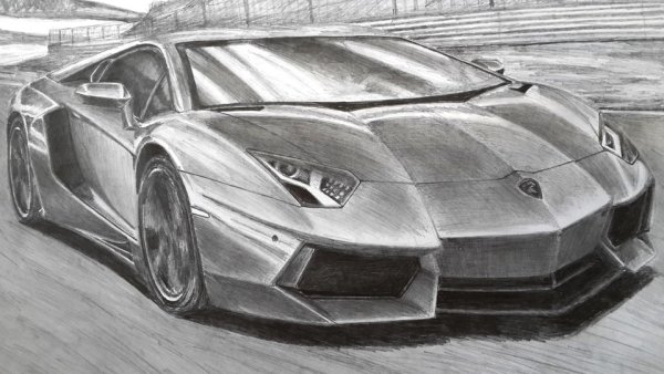 Ламборджини авентадор рисунок