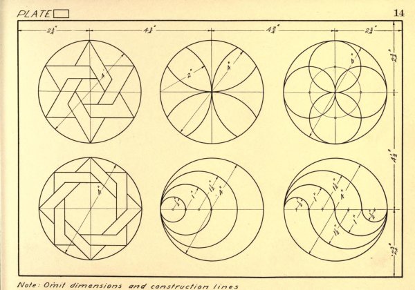 Рисунки с помощью циркуля