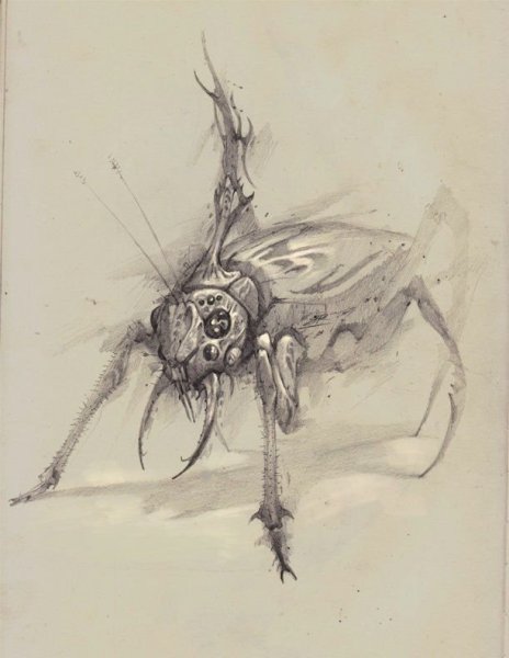 Насекомые страшные рисунок