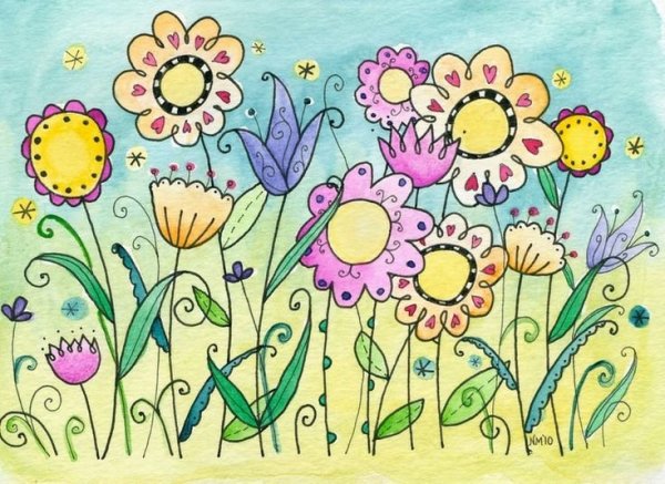 Цветок рисунок для детей