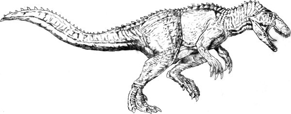 Тарбозавр раскраска динозавра