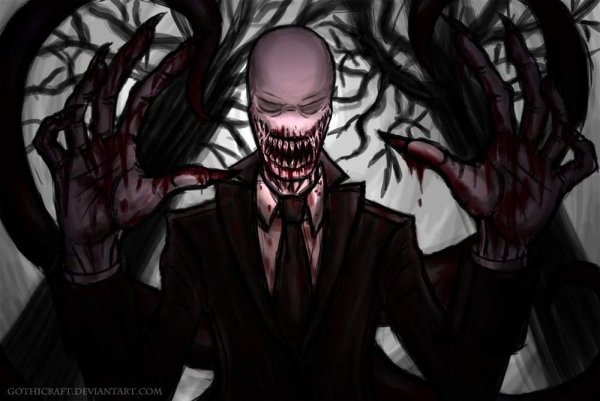 Слендер улыбается