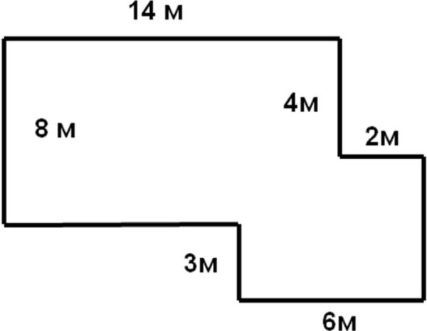 Площадь сложной фигуры