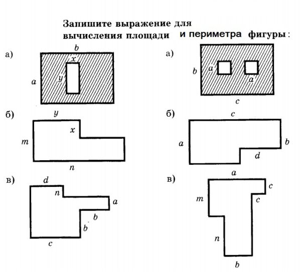 Площадь сложной фигуры