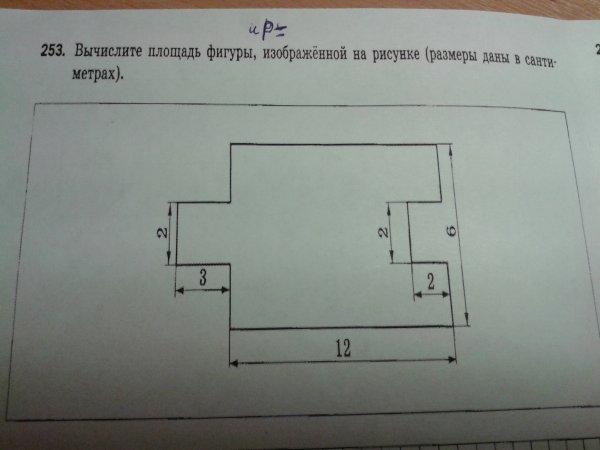 Площадь сложной фигуры