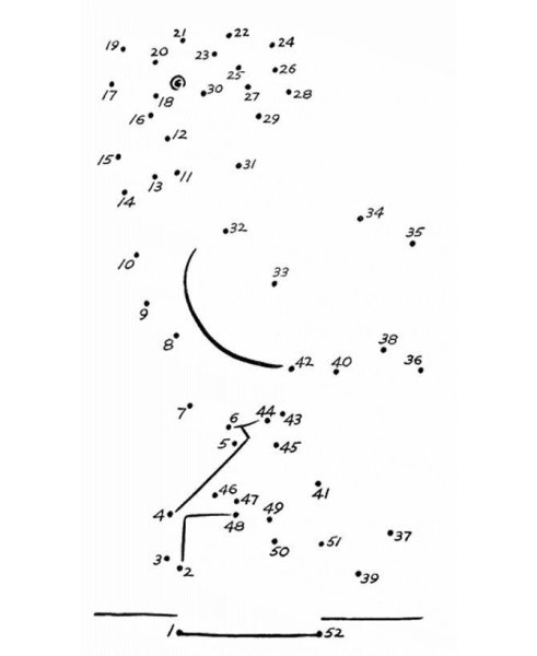 Рисование по точкам для детей сложные