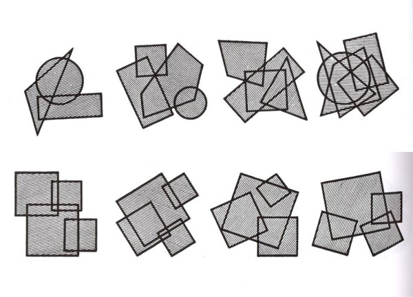 Композиция из простых геометрических фигур