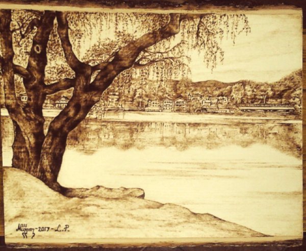 Пейзаж для выжигания