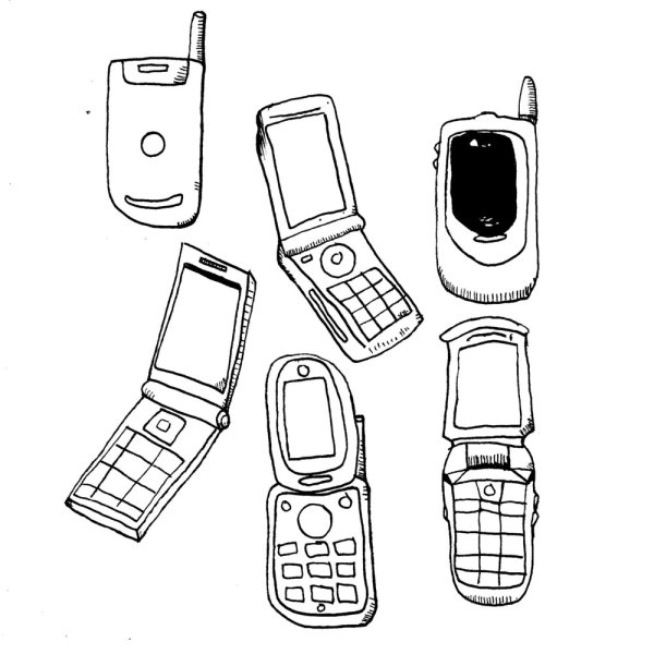 Нарисованный смартфон