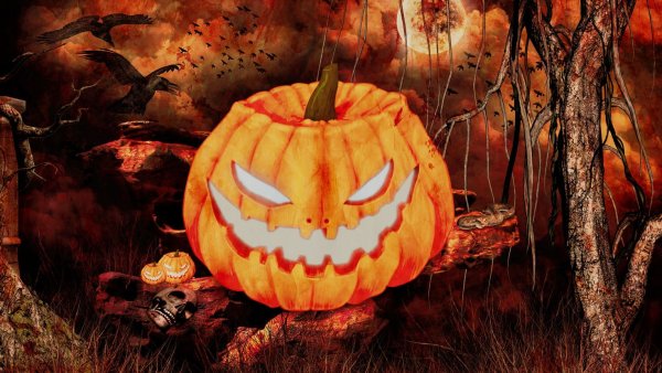 Страшный фон на Хэллоуин