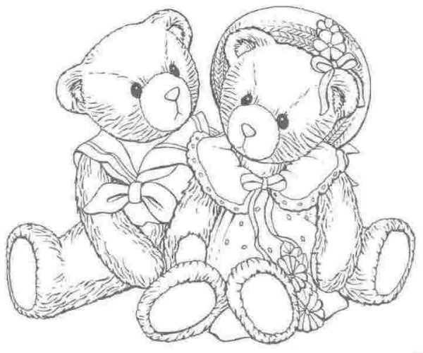 Раскраска "мишки"