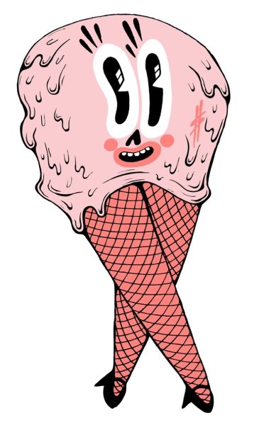 Страшное мороженое рисунок