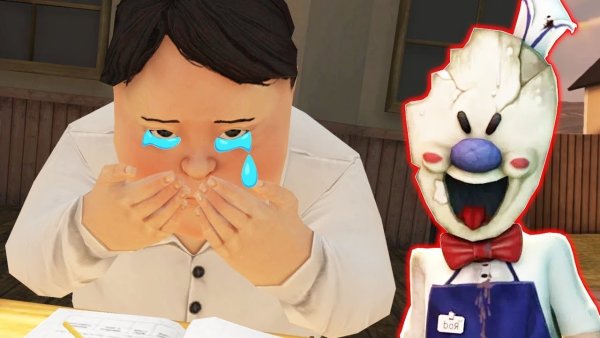 Мороженщик айс Крим раскраска