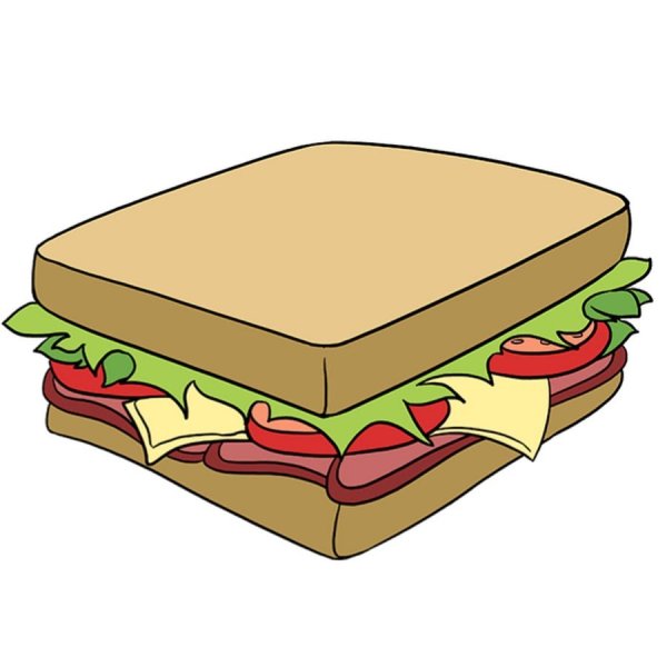 Нарисовать сэндвич