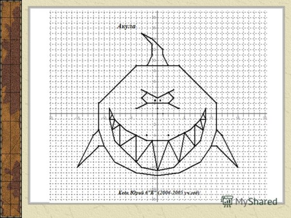 Рисунки на миллиметровой бумаге